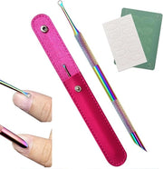 Nagelriemverwijderaar per manicure e pedicure - Strumento in acciaio inossidabile a due estremità