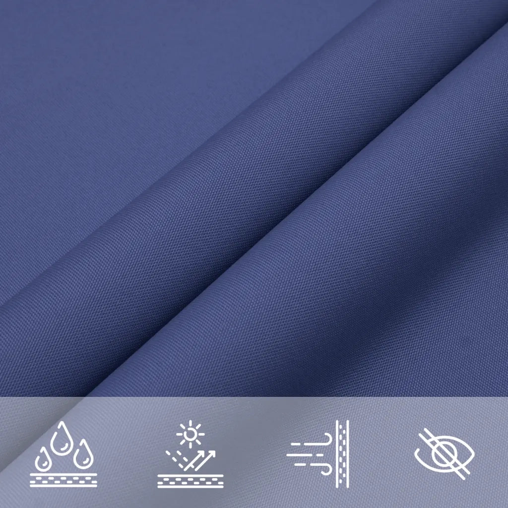 Parasole a Vela Oxford Triangolare 4x4x4 m Blu 135561