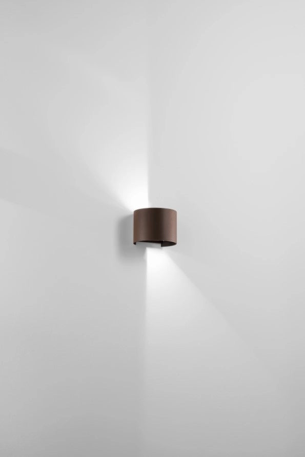 APPLIQUE DA ESTERNO 10W 720LM 3000K IP65 CORTEN CILY 12CM H.10CM