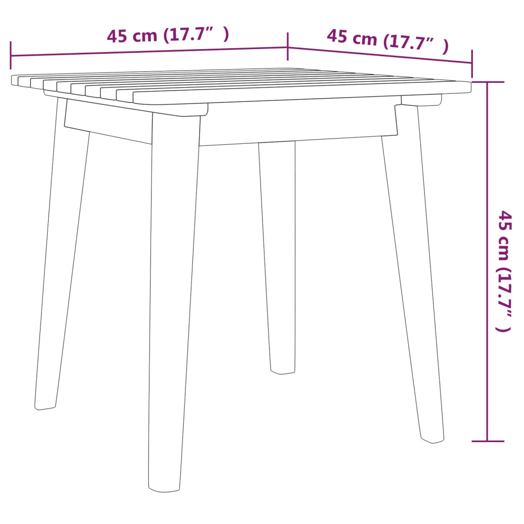 Set da Bistrot 3 pz in Legno Massello di Acacia 316253