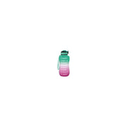 T TEX MWB1L1PG Borraccia Motivazionale Tritan 1000 ml BPA Free Tappo Flip Top Cannuccia Silicone colore Pink Green