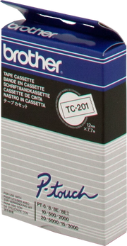 Brother TC-201 nastro per etichettatrice Nero su bianco