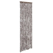 Zanzariera Marrone e Bianco 56x185 cm Ciniglia cod mxl 55017