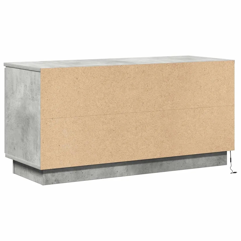 Mobile TV Grigio cemento 100 x 38 x 49 cm Legno multistrato 869669