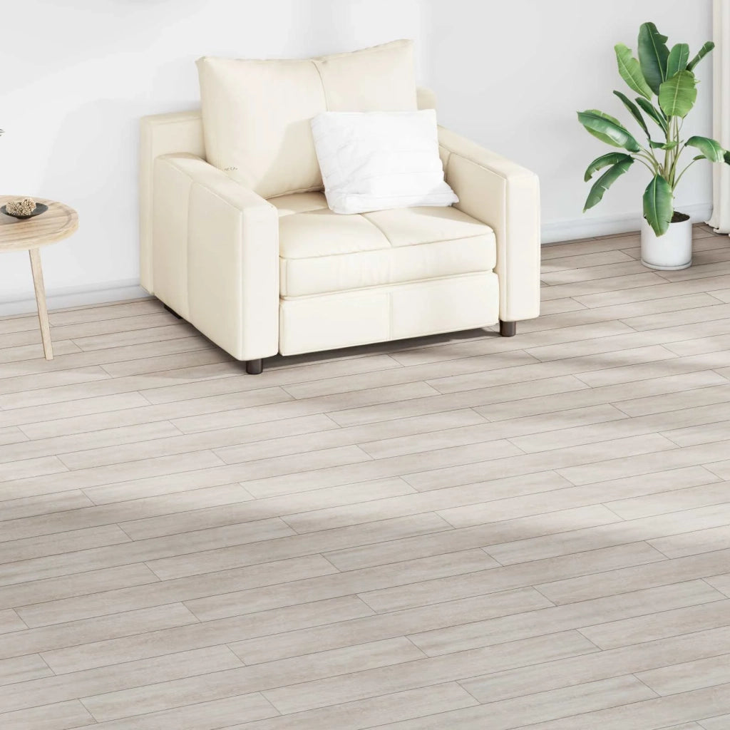 Tavole per Pavimenti 18 pcs Bianco Rovere Classico 2,51 m² PVC 42046433
