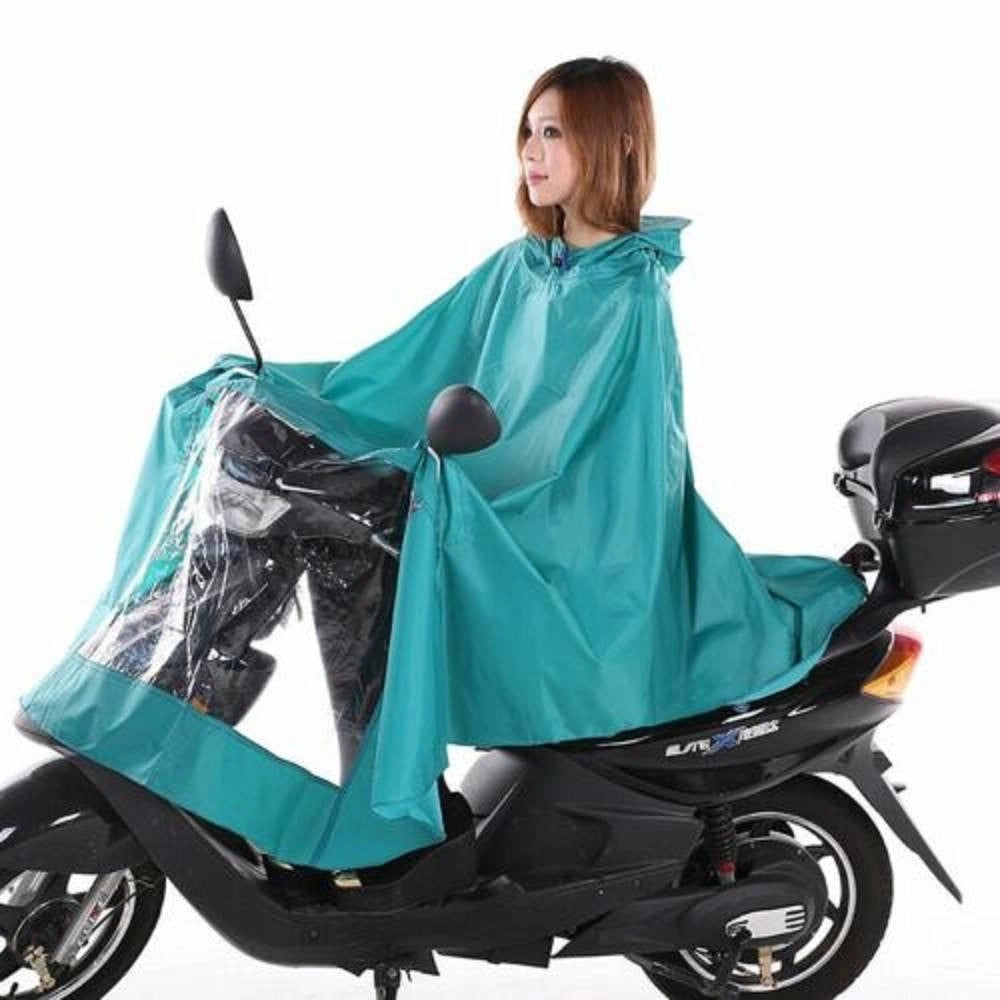 Trade Shop - Mantella Impermeabile Copri Moto Scooter Coprigambe Pioggia Coprisella Poncho -
