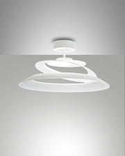 Aragon Plafoniera a LED Integrato 18W 1760lm 3000K Bianco - Struttura in Metallo e Vetro - Design Elegante e Dimmerabile a Taglio di Fase