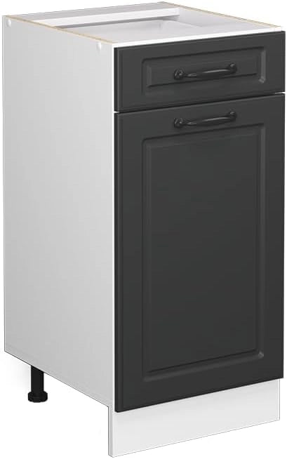 Frontale cucina R-Line, Antracite casa di campagna, 39.6 x 71.6 cm frontale del mobile per mobile base con cassetti