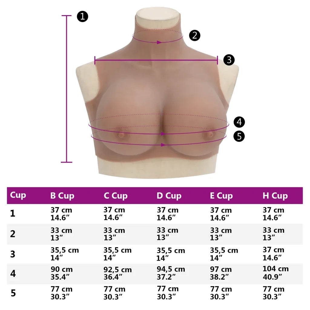 Corpetto in Silicone Abbronzato Coppa H CFW6294107