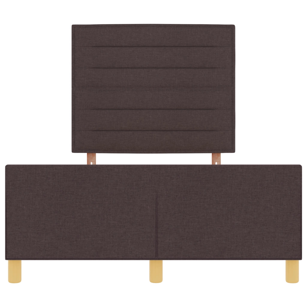 Struttura letto  marrone scuro 120x190 cm in tessuto