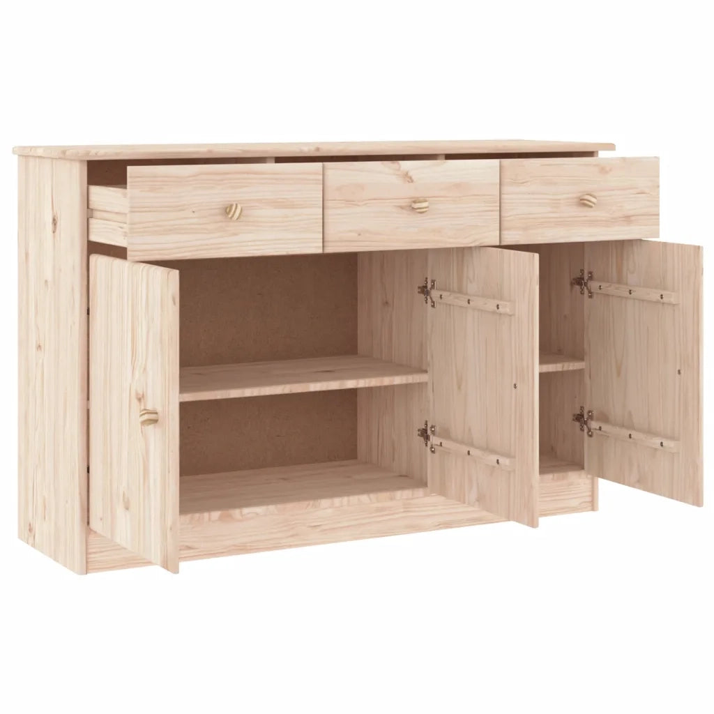 Credenza ALTA 112x35x73 cm in Legno Massello di Pinocod mxl 129771
