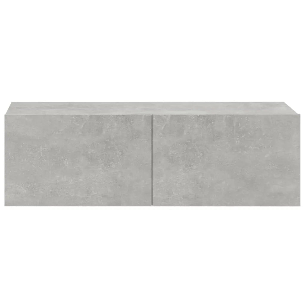 Set di Mobili Porta TV 3 pz Grigio Cemento in Legno Multistrato 3114321