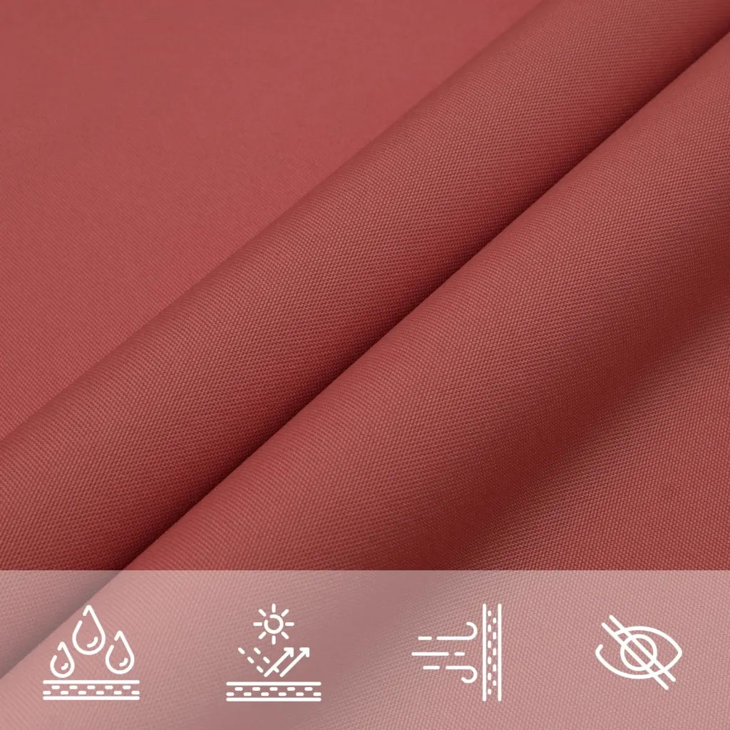 Parasole a Vela Tessuto Oxford Rettangolare 3,5x5m Terracotta 135380