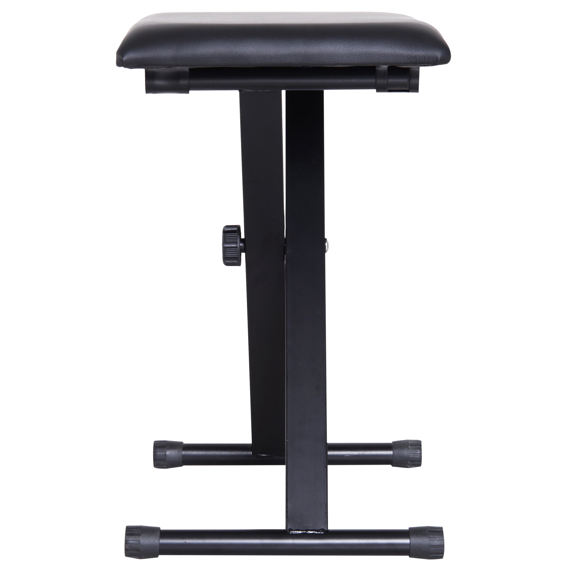 Panca Sgabello per Pianoforte Imbottita Pieghevole con Altezza Regolabile Nero 39x29x51 cm