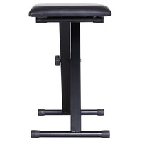 Panca Sgabello per Pianoforte Imbottita Pieghevole con Altezza Regolabile Nero 39x29x51 cm