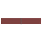 Tenda da sole laterale retrattile/schermo protettivo per patio giardino terrazza balcone 160 x 1000 cm marrone 02_0007412