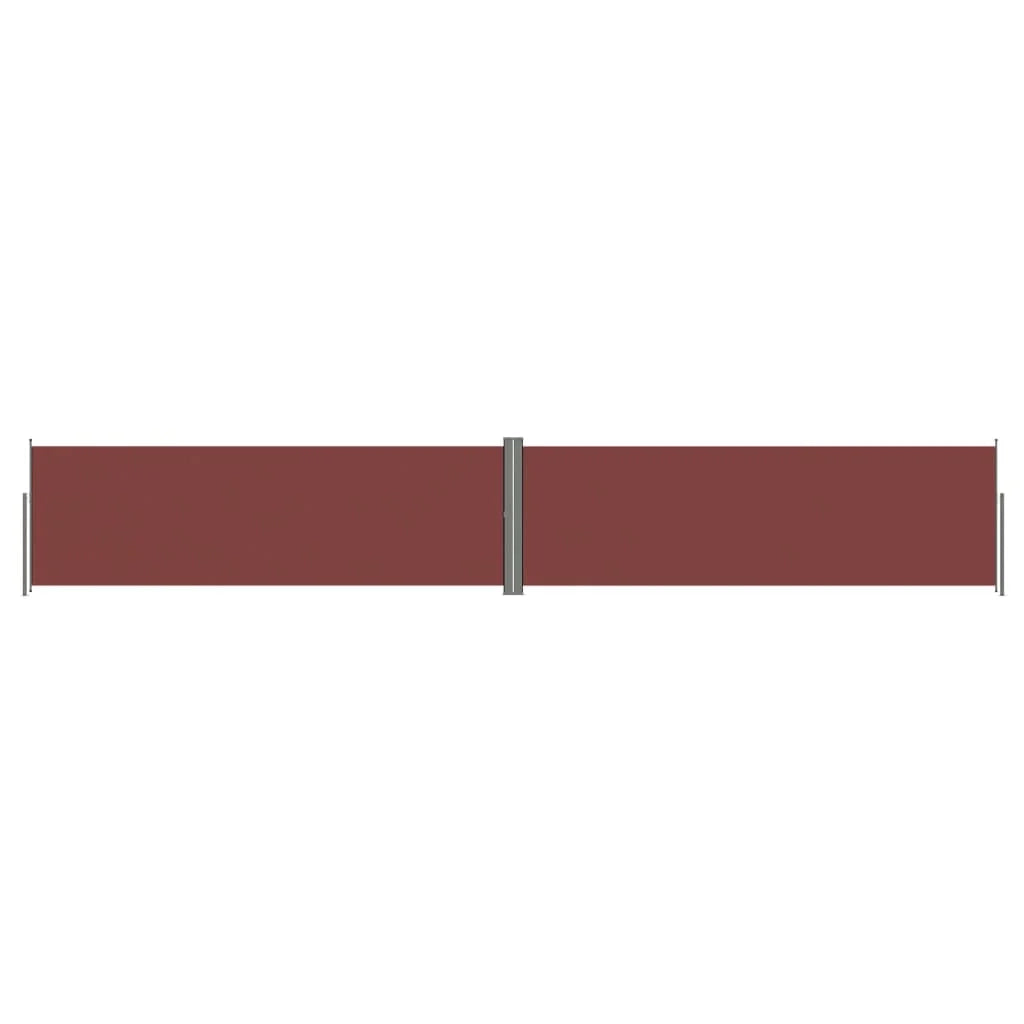 Tenda da sole laterale retrattile/schermo protettivo per patio giardino terrazza balcone 160 x 1000 cm marrone 02_0007412