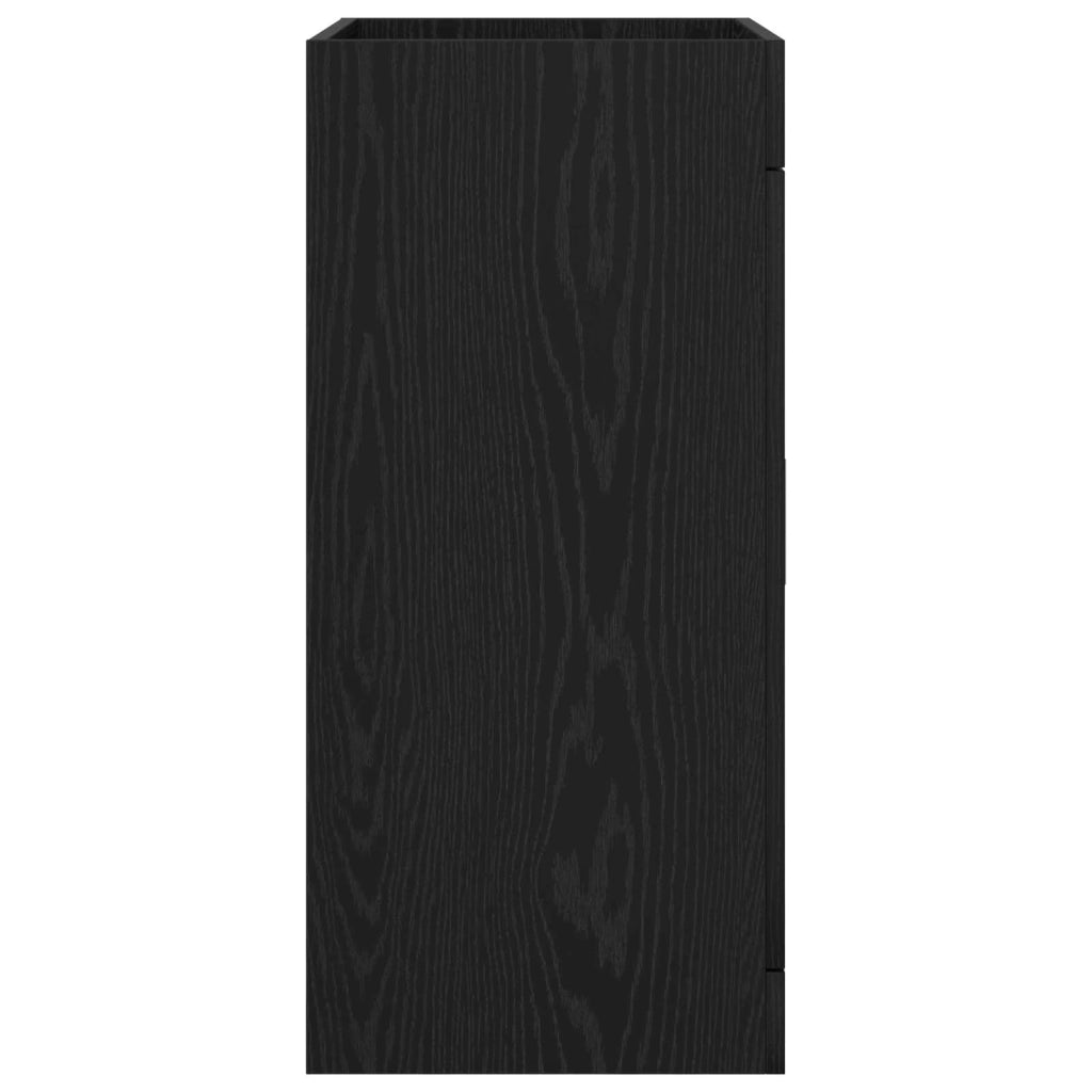 Mobiletto da Bagno Sotto Lavabo Rovere Nero 78,5 x 37,5 x 81 cm 890689