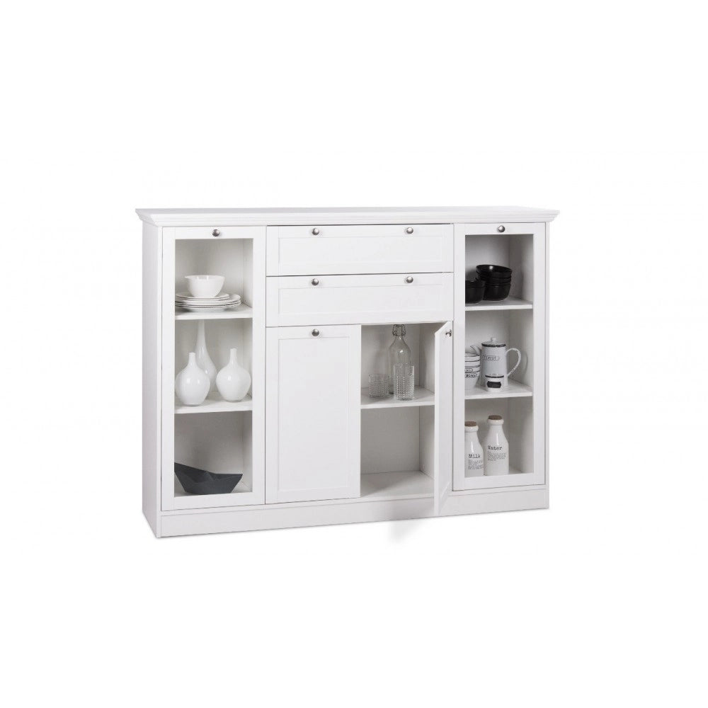Credenza Landwood53 colore bianco 160x40x120H