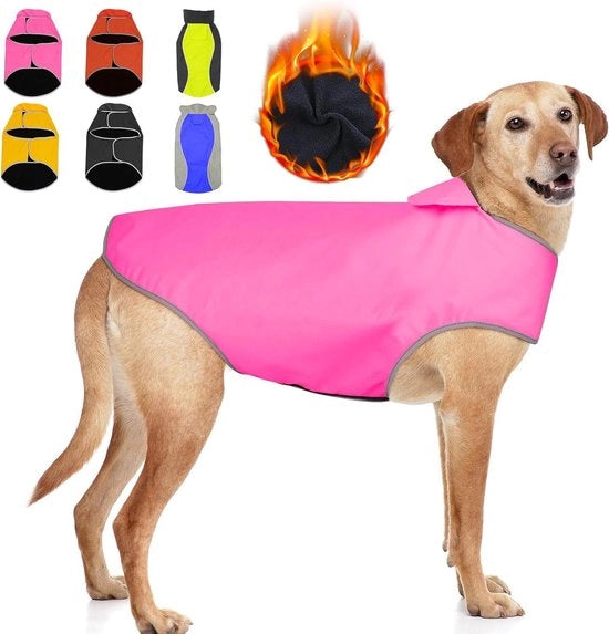 Reggiserviette per cani leggera, con forma adattabile e rivestimento riflettente - Rosa medio