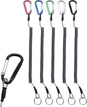 Spazzola per le maniglie a spirale, corda elastica per pesca a spirale, 5 pezzi, anti-perdita, estraibile per prevenire la perdita, attrezzatura da pesca.