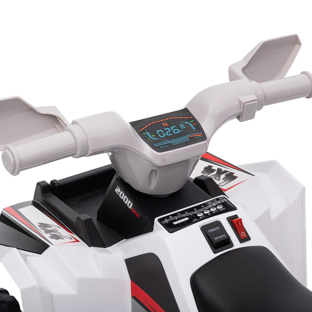 Quad Elettrico per Bambini ¨C Xylo ¨C Bianco, 2.5 km/h, 18-36 Mesi
