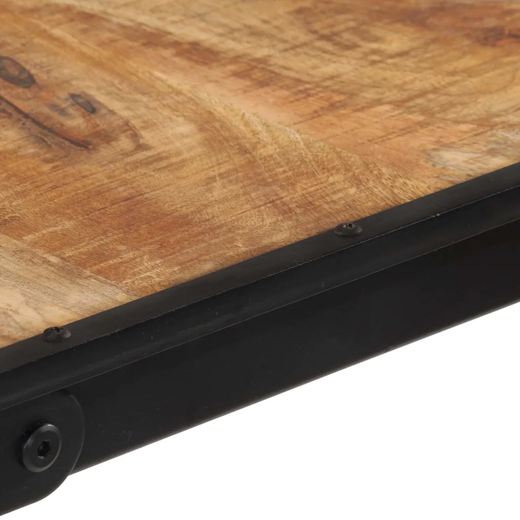 Tavolo da Bar 60x55x107 cm in Legno Grezzo Massello di Mango CFW3087685