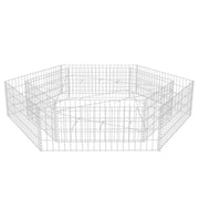 Gabbione Letto Rialzato da Giardino-Fioriera da esterno Esagonale 200x173x40 cm