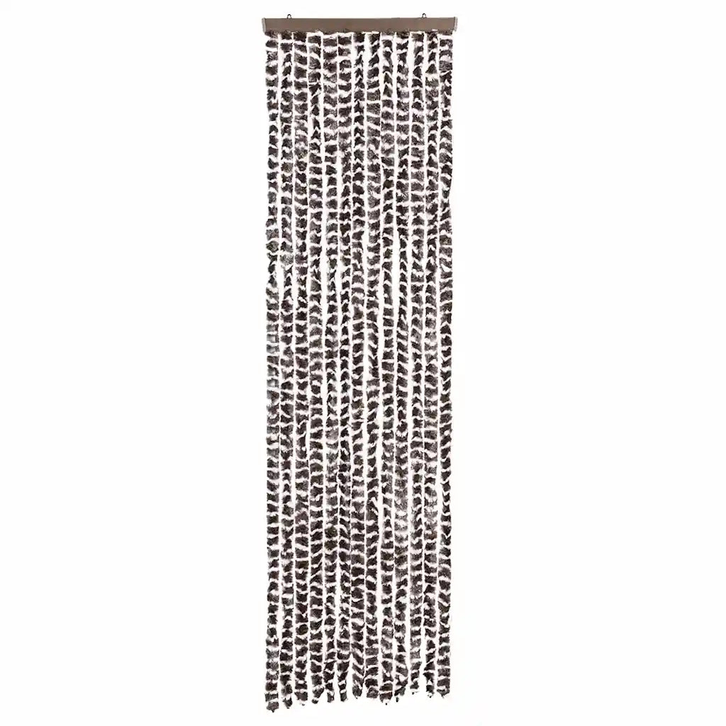 Tenda Antimosche Beige e Marrone 56x200 cm in Ciniglia 377387