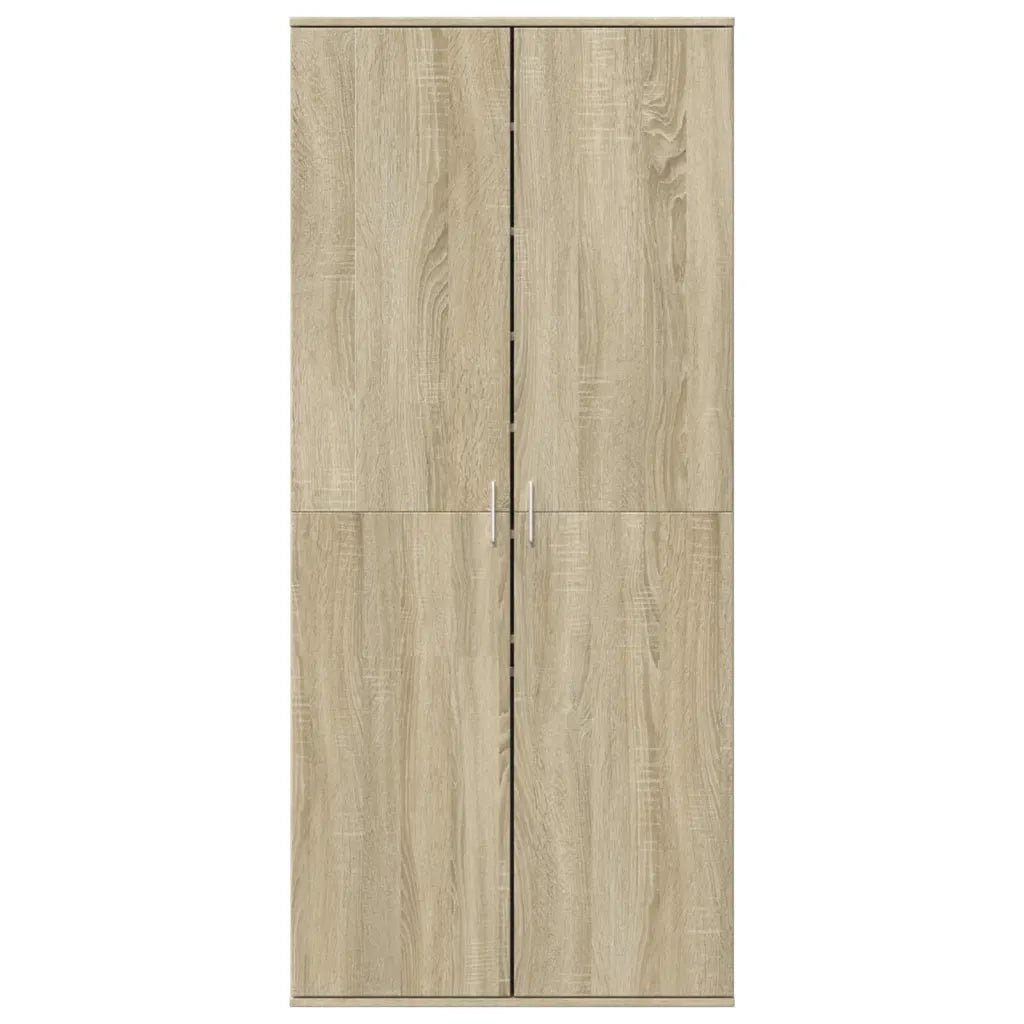 vidaXL Scarpiera Rovere Sonoma 80x39x178 cm in Legno Multistrato