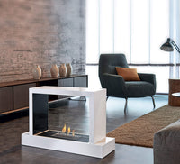 Camino a Bioetanolo da Pavimento 100x30x62,5 cm Karlsen Roma Nero