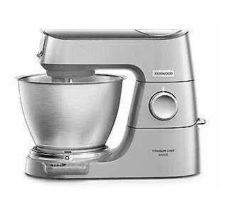 Kenwood KVC65.001SI Titanium Chef Baker Impastatrice Planetaria 1200W 5L Bilancia Integrata 6 Velocita' colore Argento