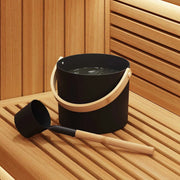 Set di Accessori per Sauna 2 pcs Nero