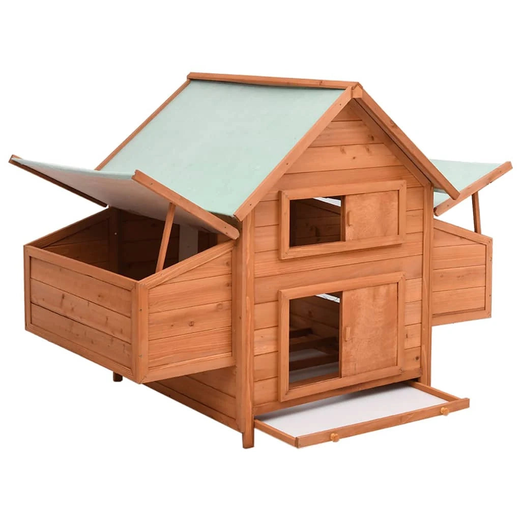 Pollaio 152 x 96 x 110 cm in legno massello di abete 02_0001666