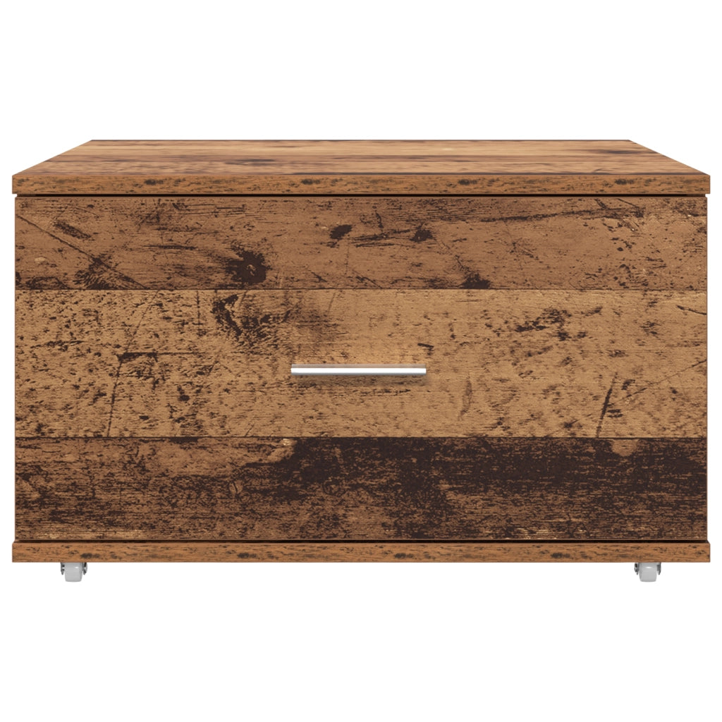 Armadio con Cassetti Legno Vecchio Truciolare Medio