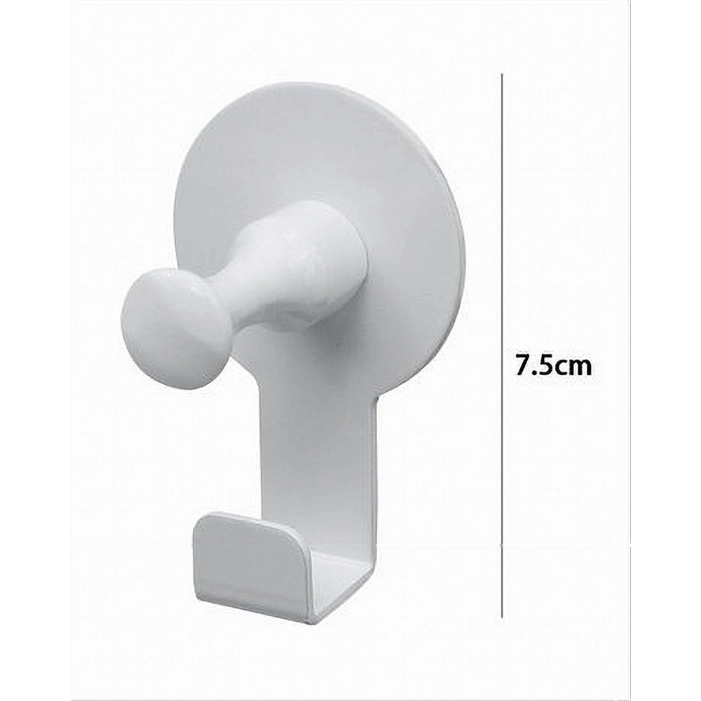 Trade Shop - Appendino Gancio Appendi Porta Asciugamano 1 Posto Bagno Casa Bianco 7.5cm 59755 -