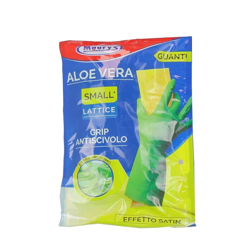MAURY'S GUANTI IN LATTICE SATINATI ALOE VERA 2 PAIA DA CUCINA TAGLIA S