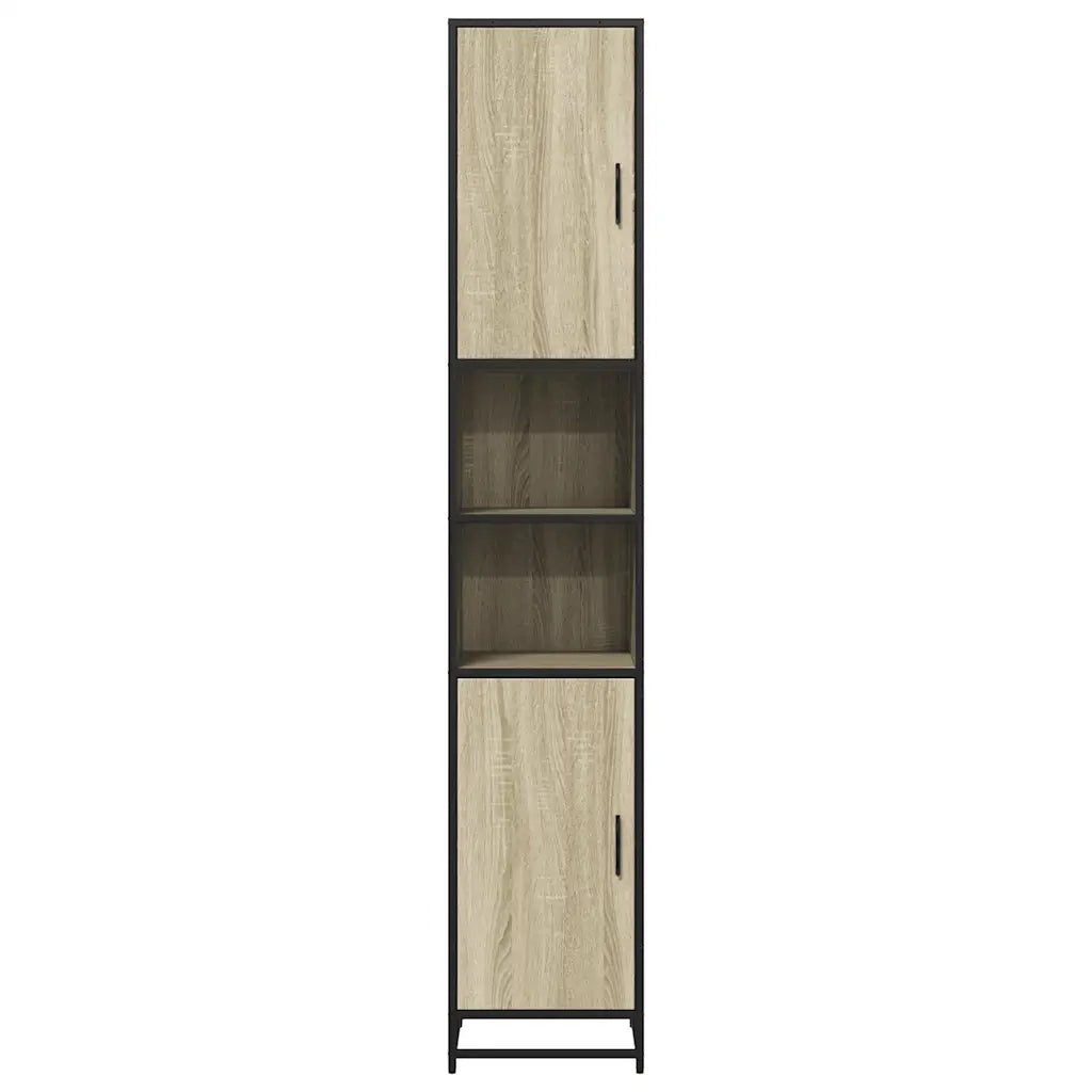 Mobile da Bagno Sonoma 35x37,5x188,5 cm in Truciolato e Metallo