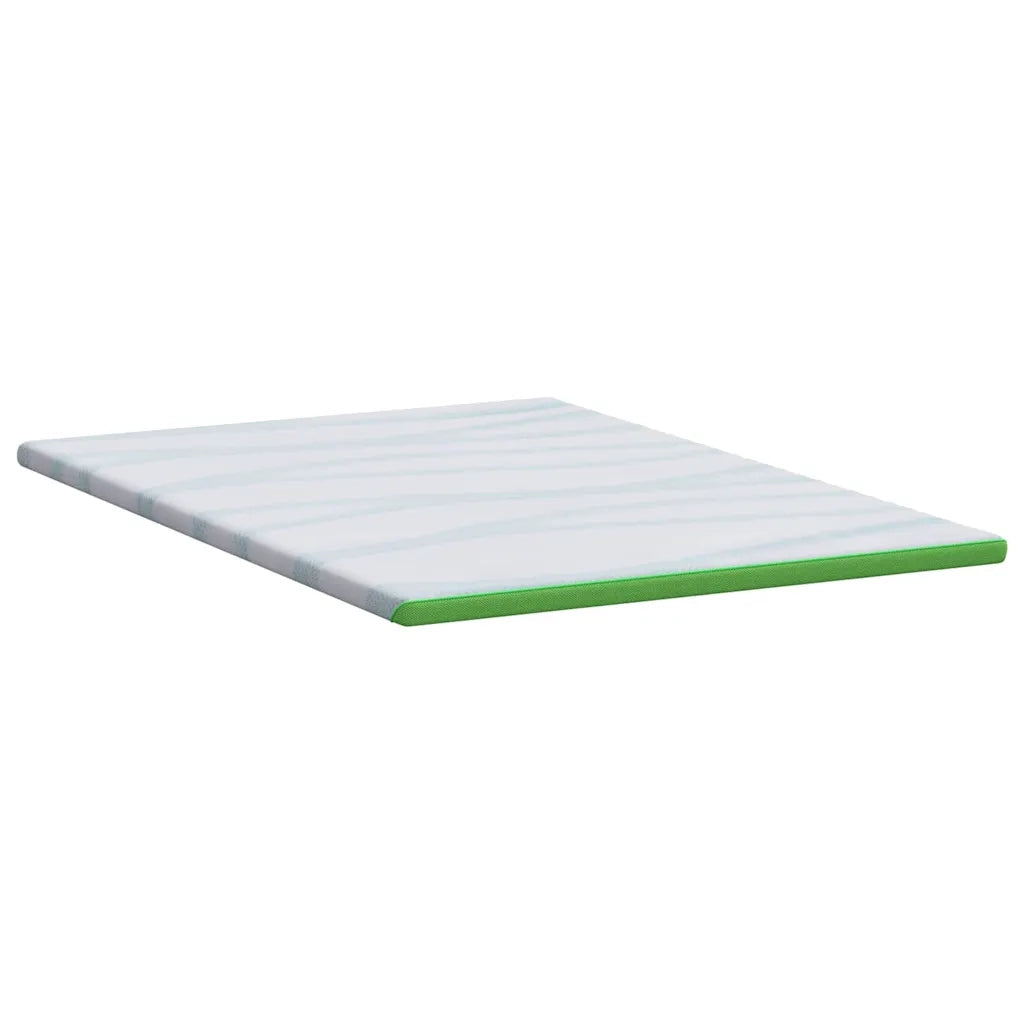 Topper per materasso Bianco e Verde 160 x 200 cm CFW2659814