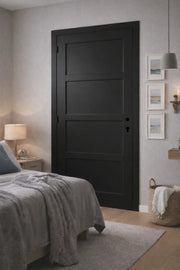 Blocco porta Telia nero 4 pannelli H204 x L83 spingendo a destra Tabella dimensioni