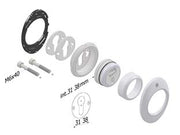 DEFENDER MECCANICO 4280 MECDEF CROMO SATINATO- - ø mm.46x20h. - interasse mm.38 - 1 pezzi SECUREMME