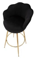 Sgabello Bar Vienna Nero Cm 55X53X110