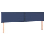 Testiera | Testata Blu 200x5x78/88 cm in Tessuto