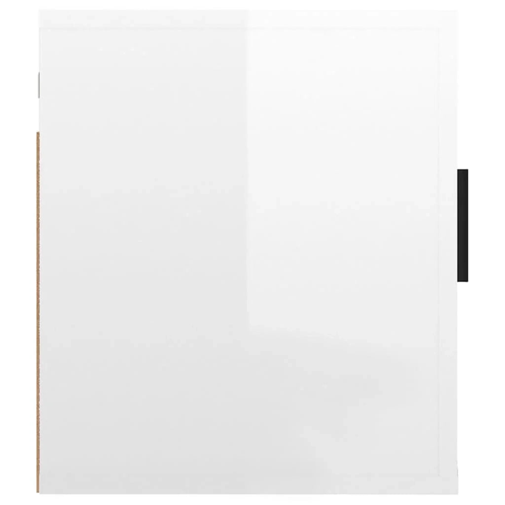 Mobile TV multimediale da parete mensola TV mobile TV sala da pranzo soggiorno camera da letto 2 pezzi lucido 40 x 34,5 x 40 cm bianco 02_0028947