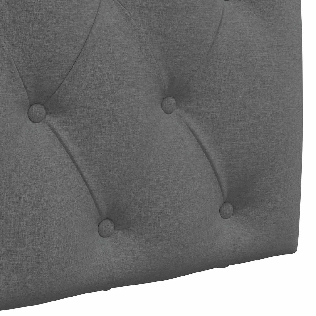 Testiera | Testata sospesa Con luce LED Grigio Scuro Tessuto