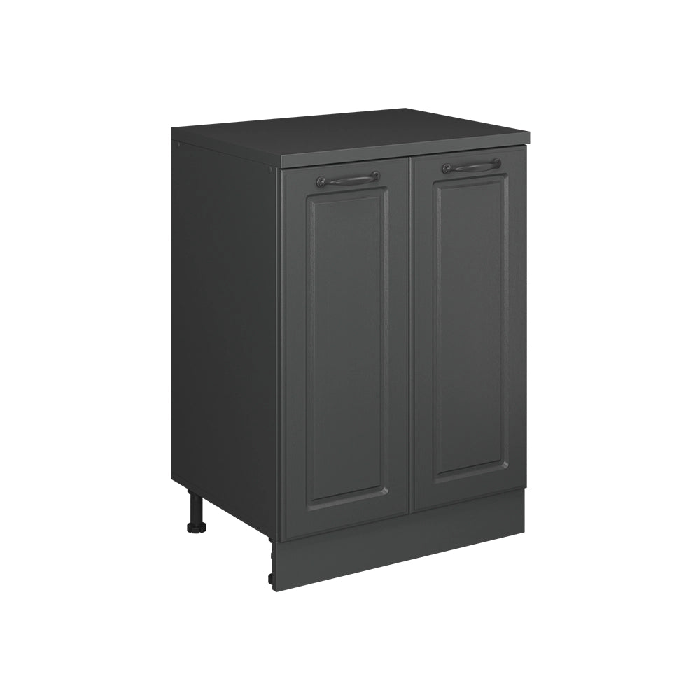 Mobile per mansarda Rion Antracite rustico/Antracite 60 x 83.8 cm senza inclinazione con 2 ante Vicco