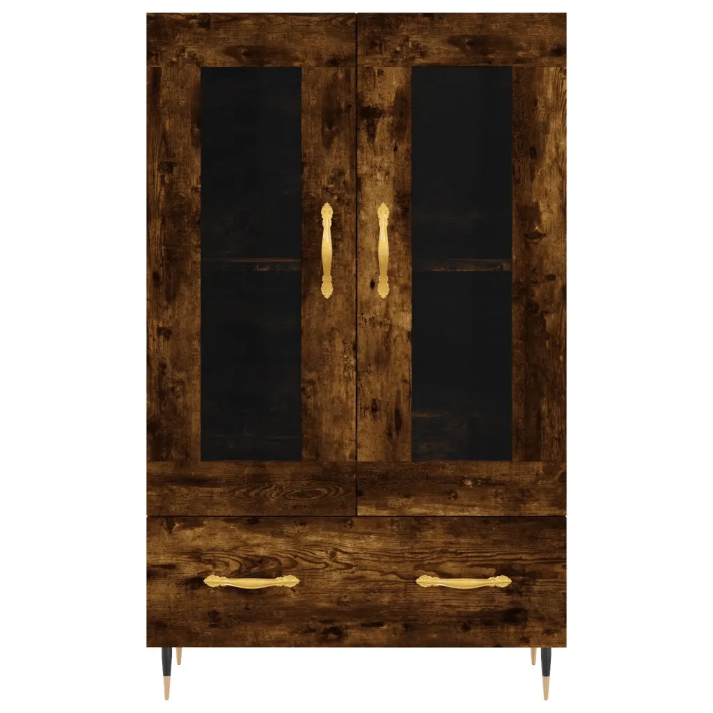 Credenza | Madia | Buffet da pranzo | Armadio da pranzo Rovere Fumo 69,5x31x115 cm in Legno Multistrato
