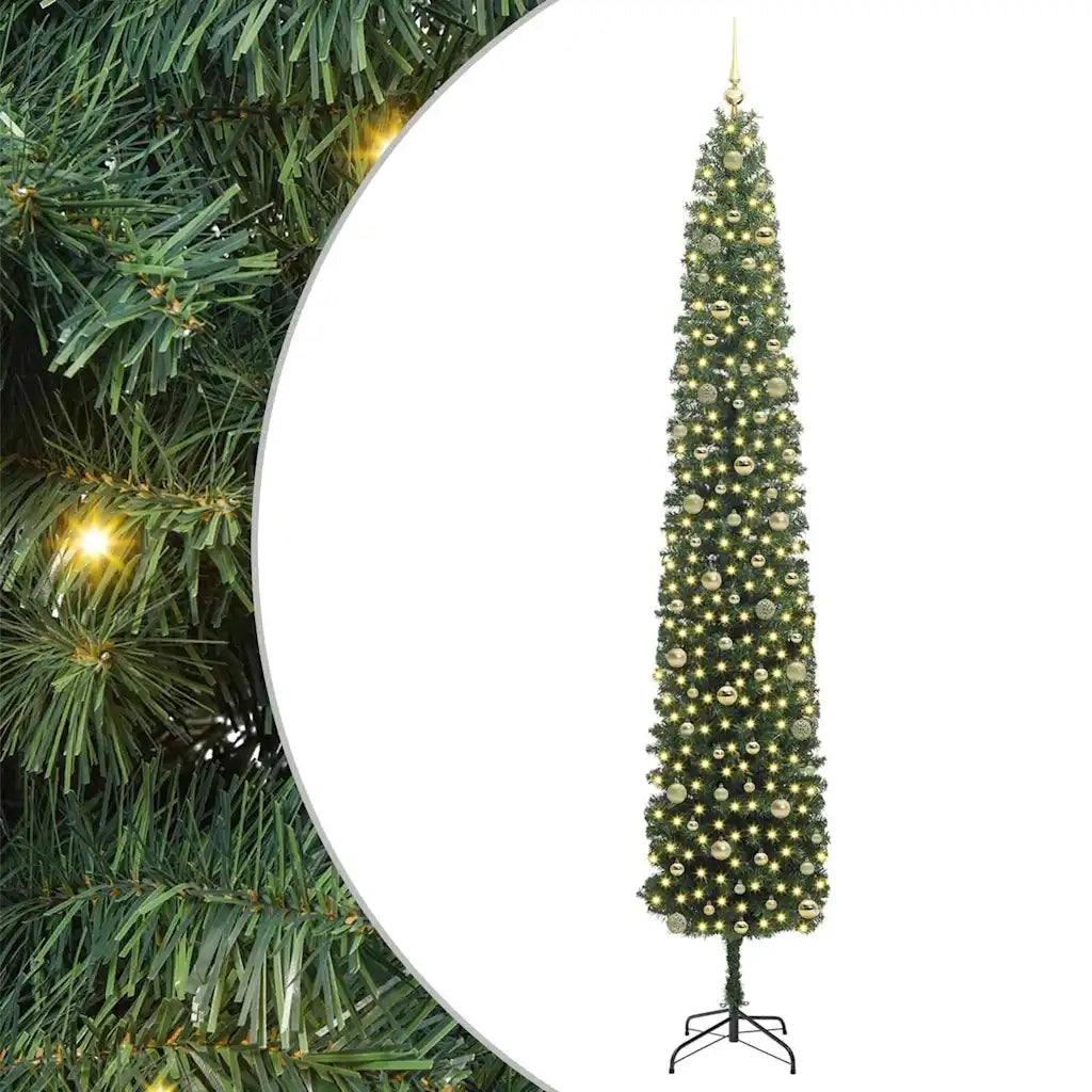 Albero di Natale artificiale con 300 LED Verde 270 cm 3394982
