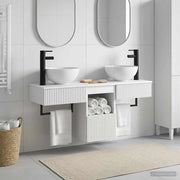 Set di mobili per il bagno 3 pz Bianco Legno ingegnerizzato 3405577
