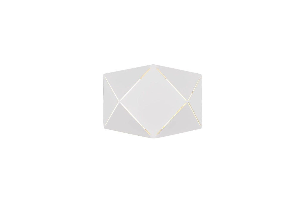 Applique da Interno a LED in Metallo Bianco Opaco
